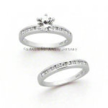 Стерлингового серебра ювелирные изделия Мода пару кольцо (R7052)